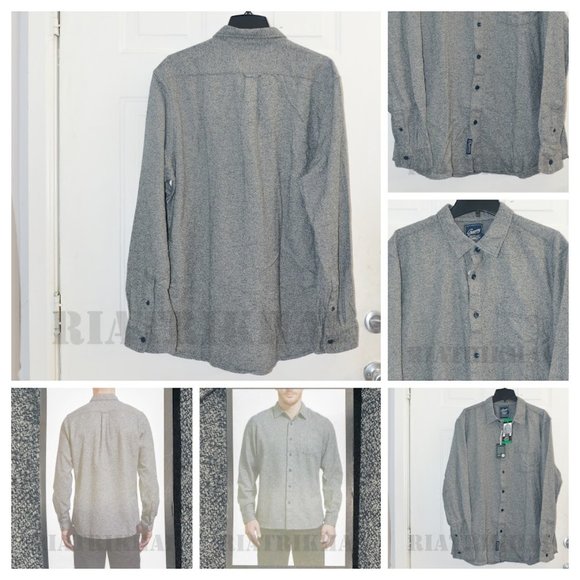GRAY NWT Men’s Flannel Shirt Grayers‎ - Picture 1 of 8